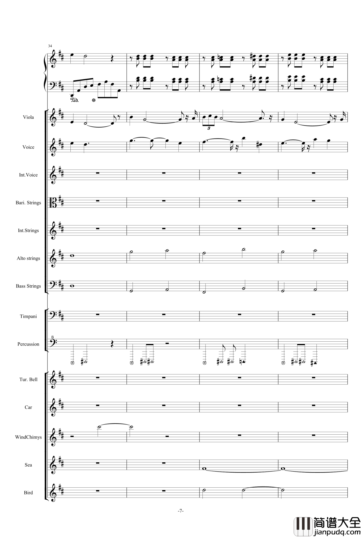 The_Only_King钢琴谱_修改震撼版_快乐小陆鹿