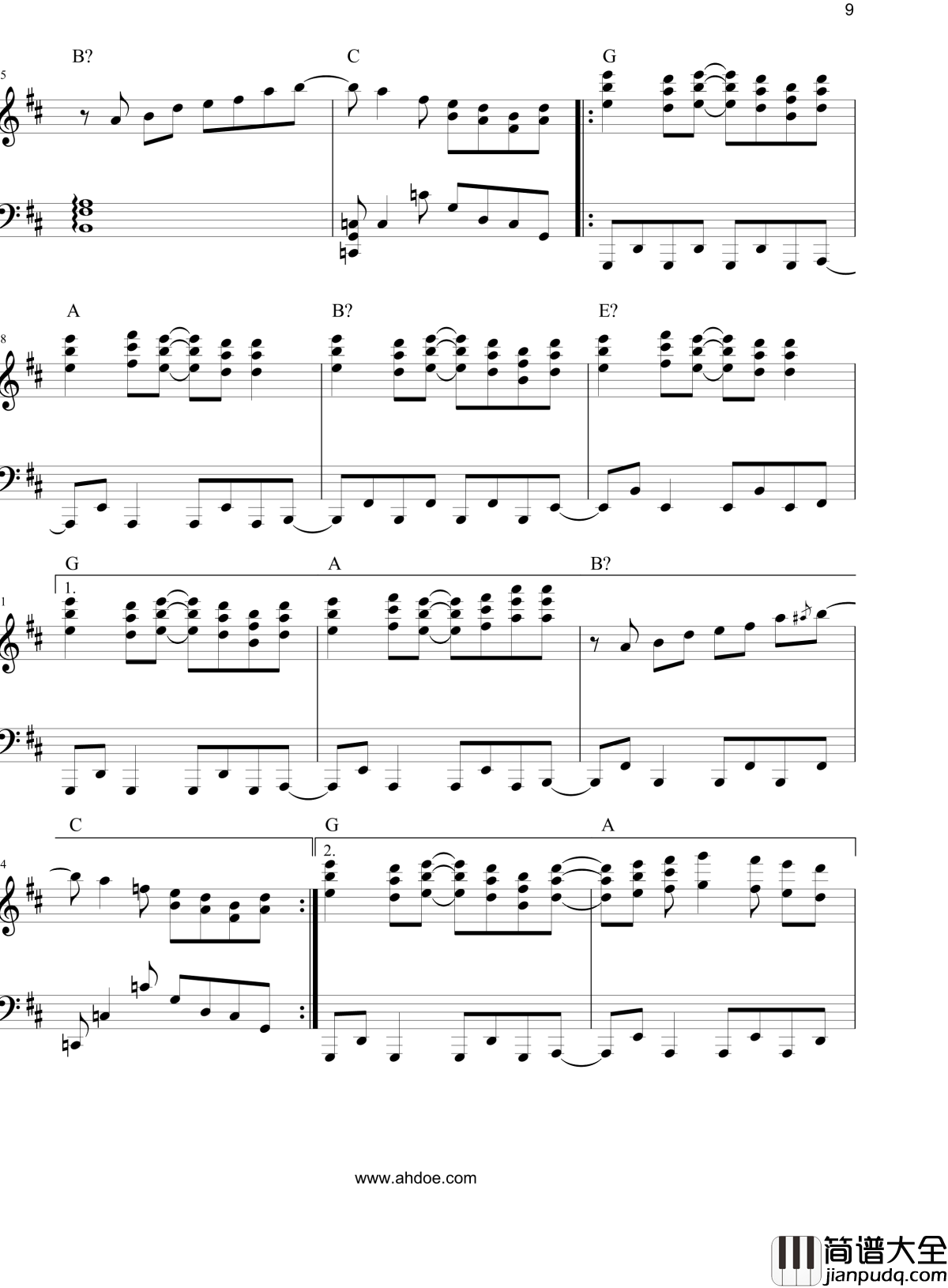 Ikemen_Boogie钢琴谱_花樣少男少女