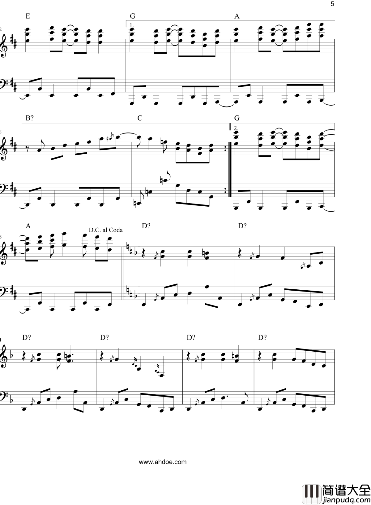 Ikemen_Boogie钢琴谱_花樣少男少女