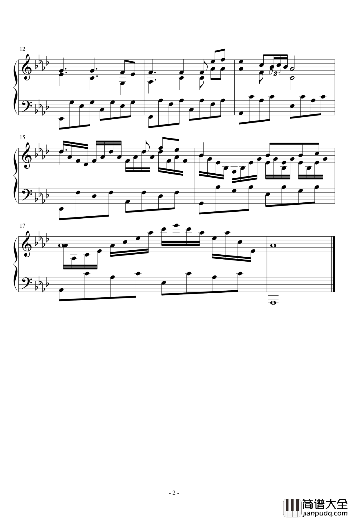 孤独者的幻想钢琴谱_诺亚使者