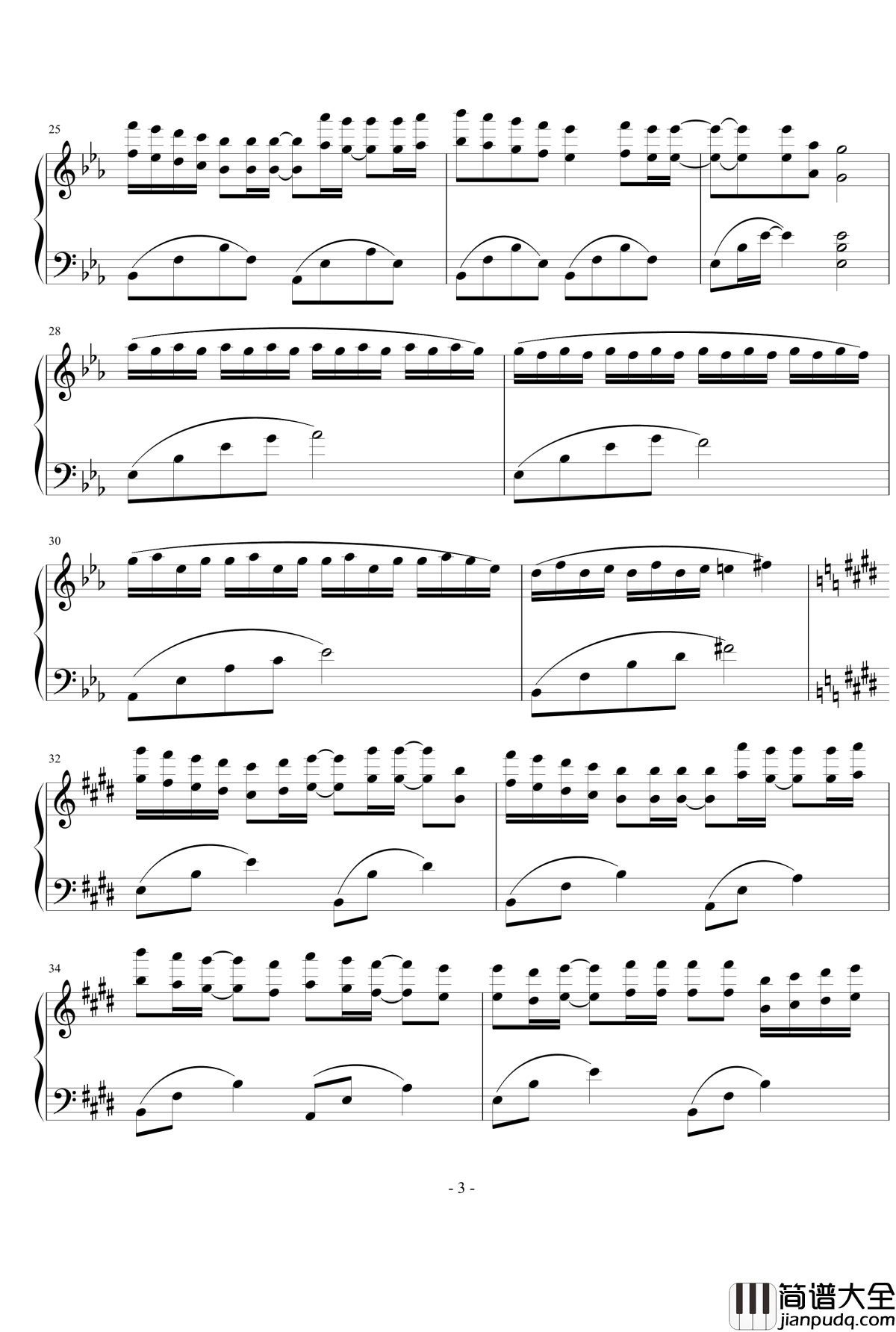 流行钢琴曲1钢琴谱_1154105477
