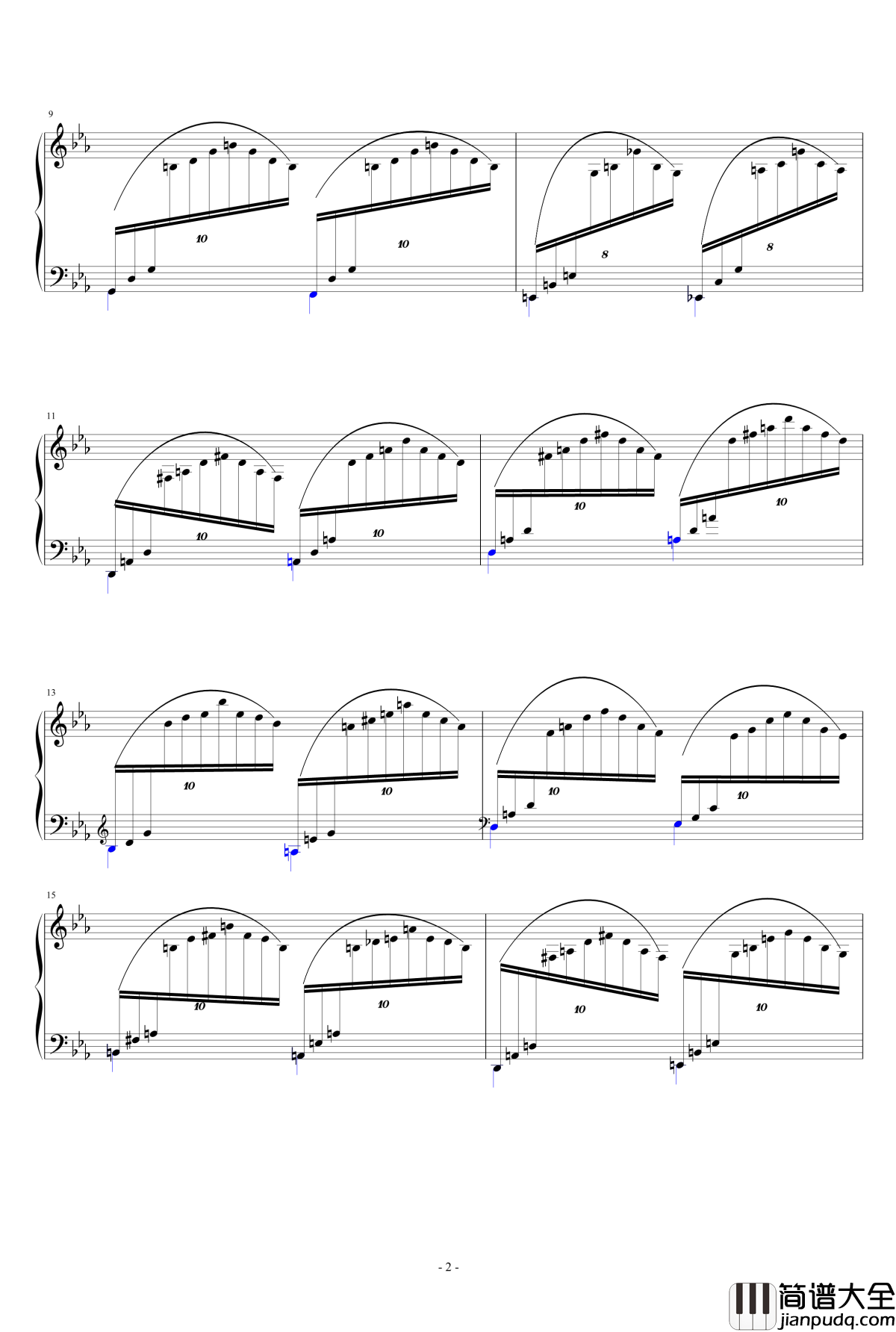雪泉练习曲钢琴谱_获奖作品_指头大仙