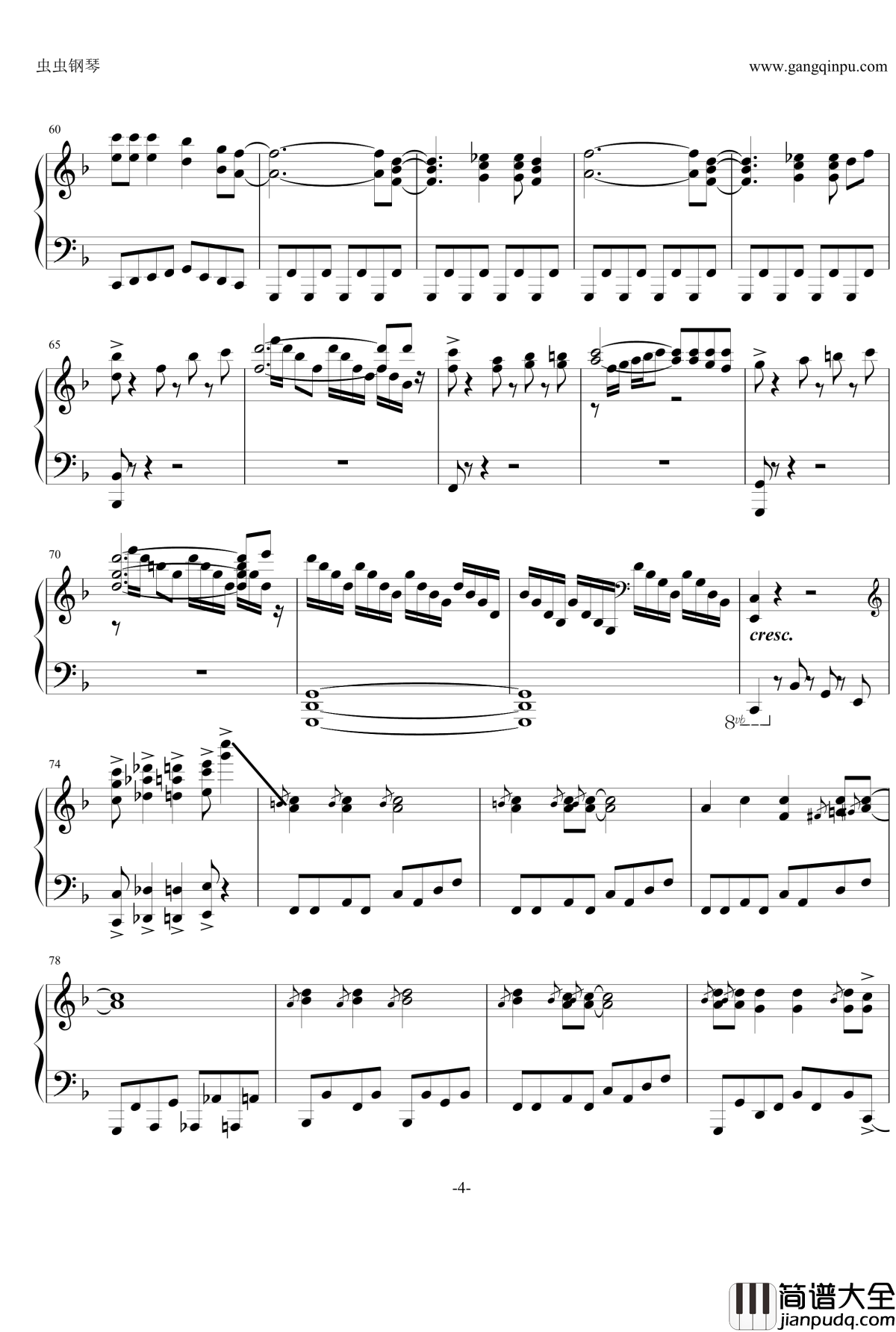 雪橇上的铃铛钢琴谱_克莱德曼