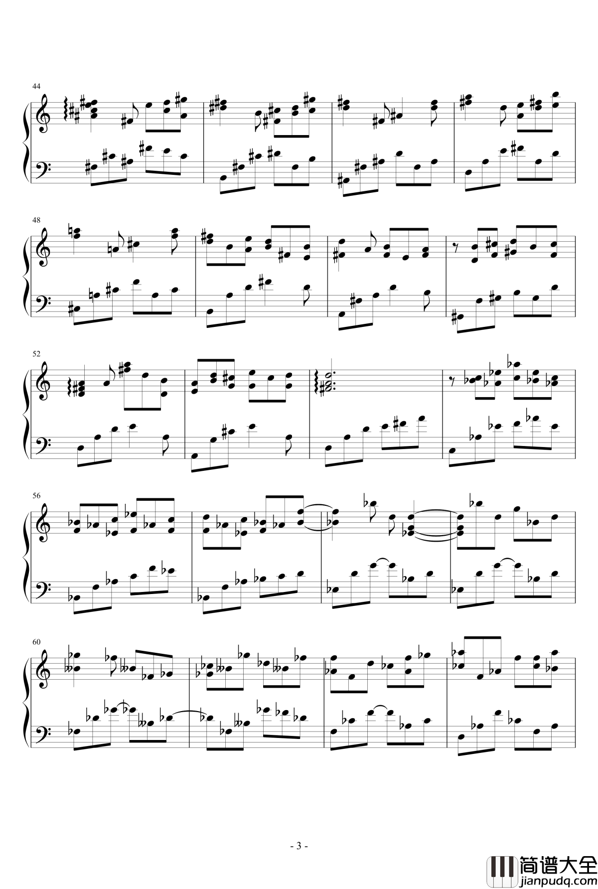 印象随笔之水波幻影钢琴谱_水波