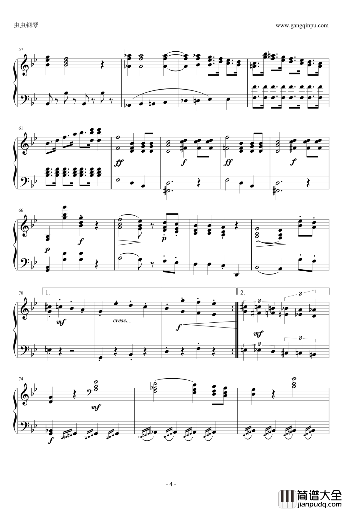 断头台进行曲钢琴谱_音频修改版_柏辽兹