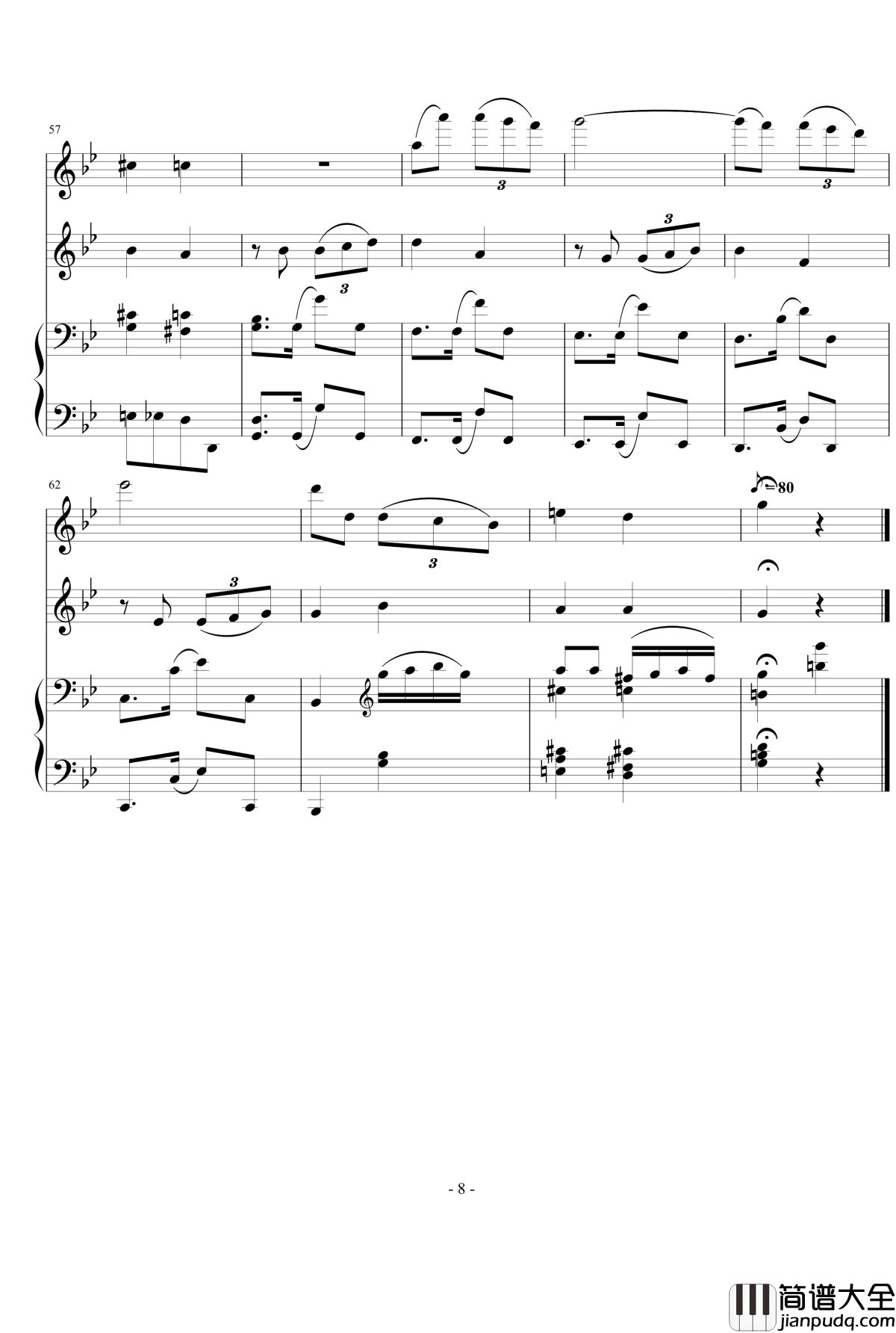 只差一步钢琴谱_世界名曲