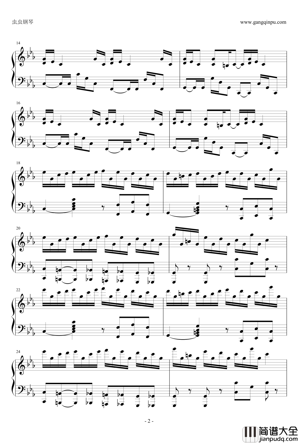 克罗地亚狂想曲钢琴谱_这个才是原版_马克西姆_Maksim·Mrvica