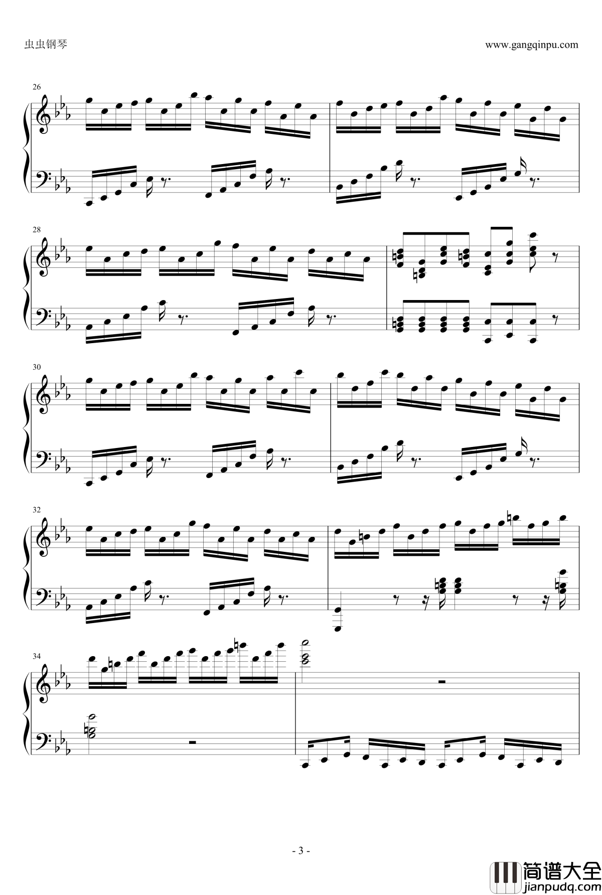 克罗地亚狂想曲钢琴谱_这个才是原版_马克西姆_Maksim·Mrvica