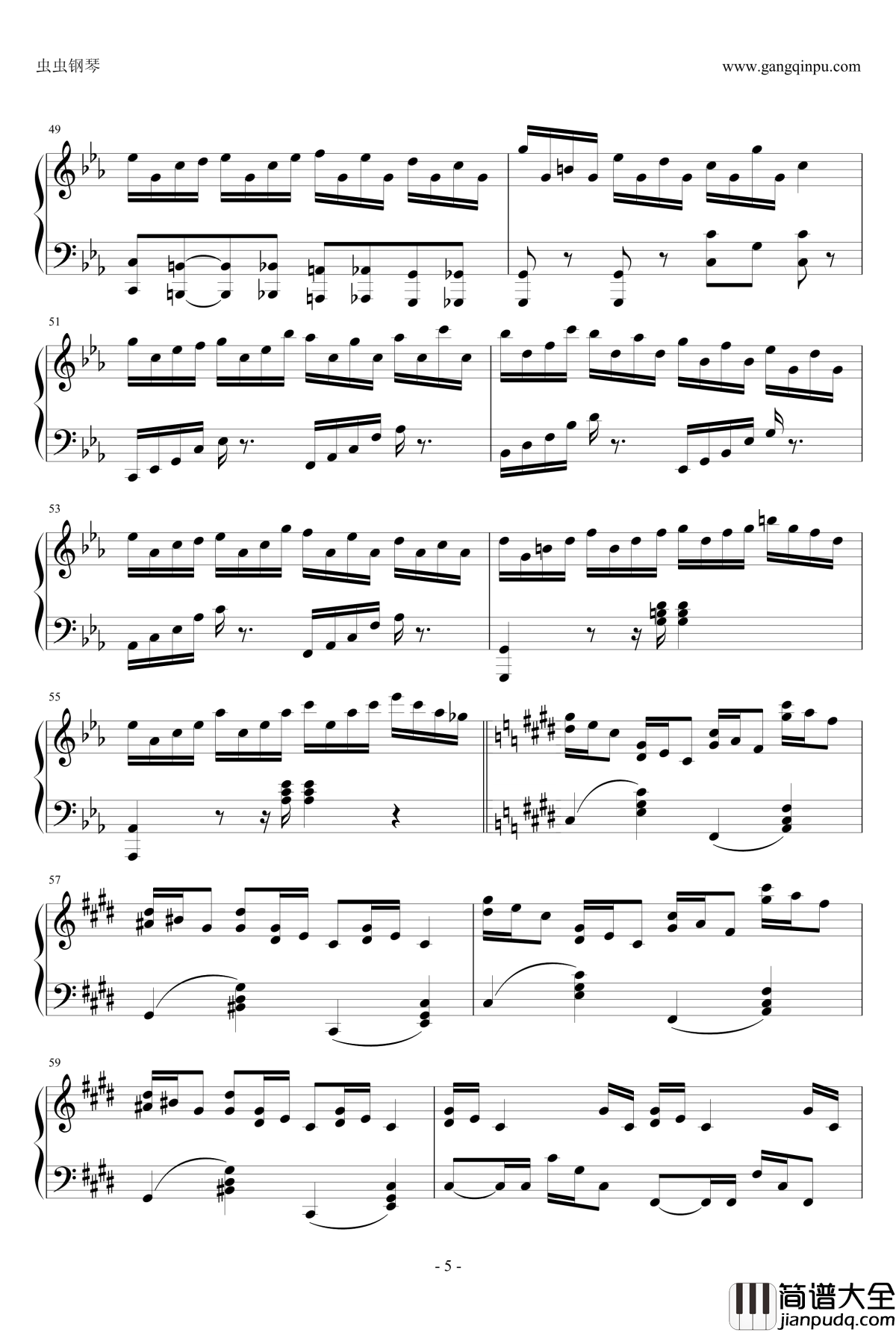 克罗地亚狂想曲钢琴谱_这个才是原版_马克西姆_Maksim·Mrvica