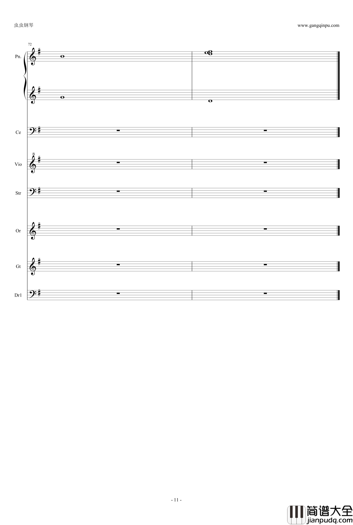 Time钢琴谱_盗梦空间_Hanz_Zimmer