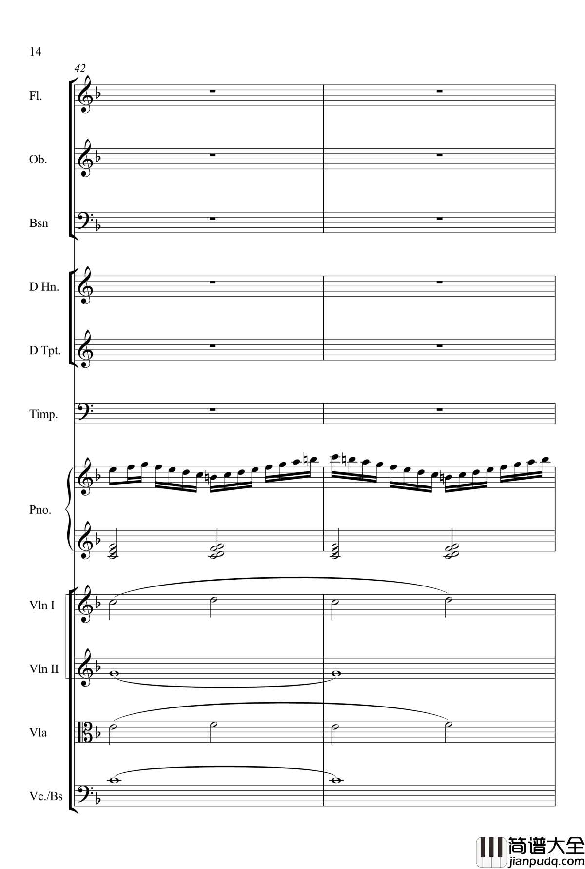 kv466_d小调第20号钢琴协奏曲钢琴谱_莫扎特