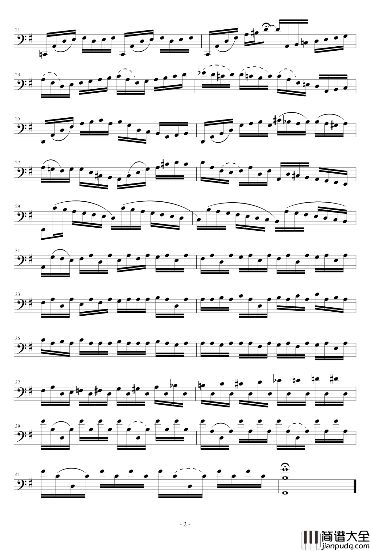 巴赫大提琴钢琴谱_1_雅克·奥芬巴赫