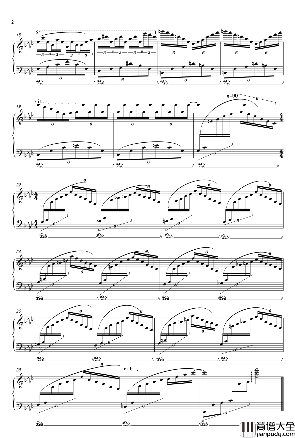 幻影钢琴谱_孤寒