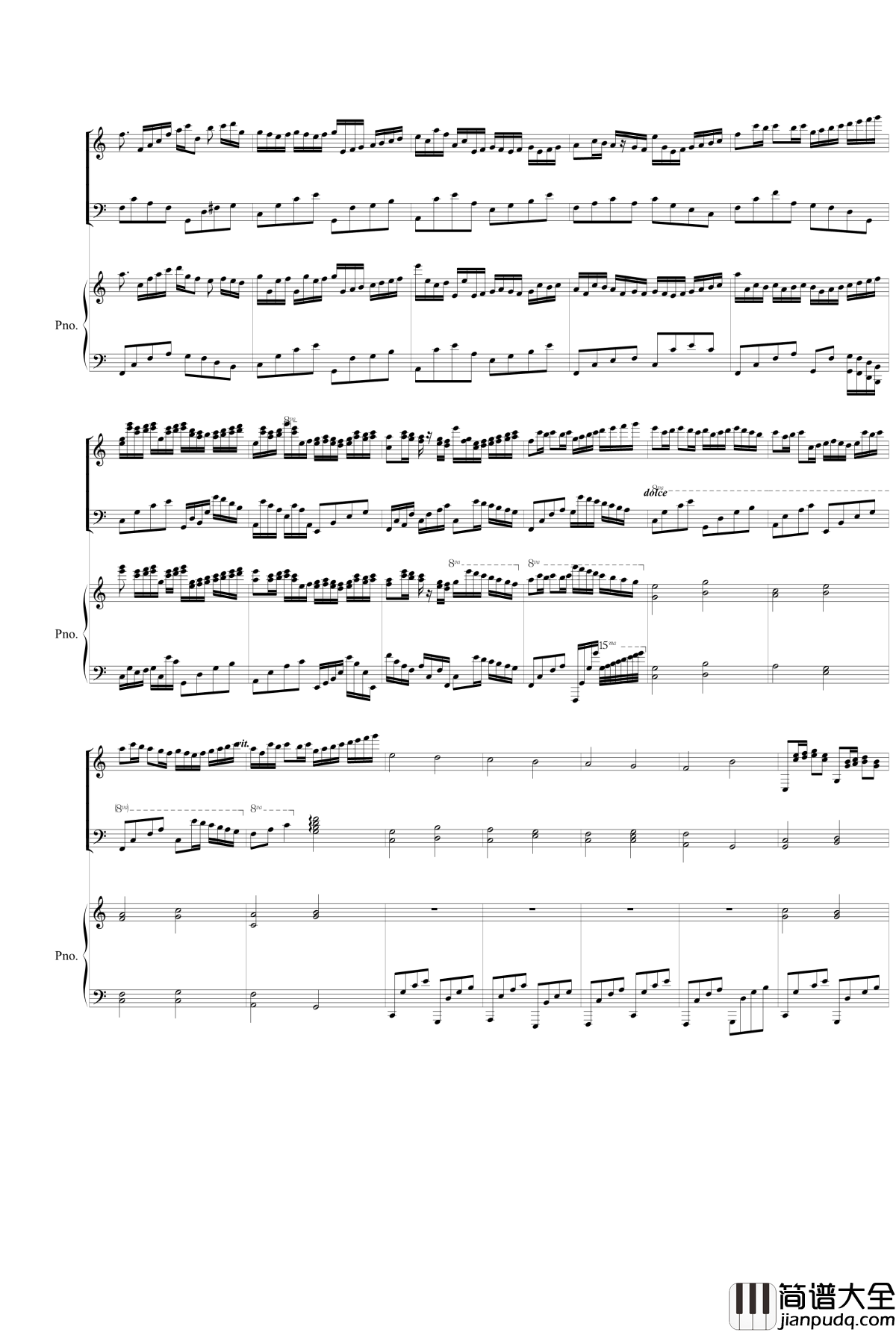 Double_Canon_in_C钢琴谱_Johann_Pachelbel