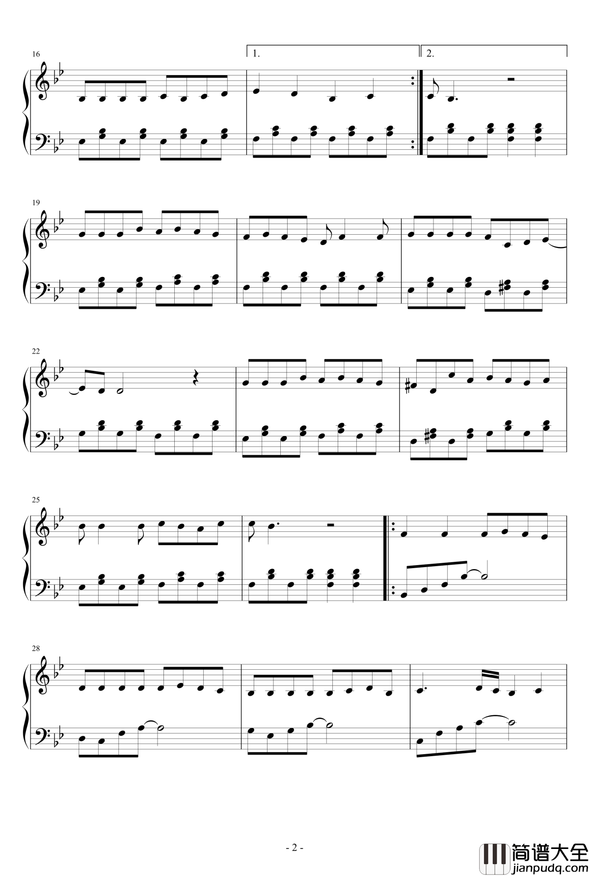 每天回家都看到妻子在裝死钢琴谱_初音未來