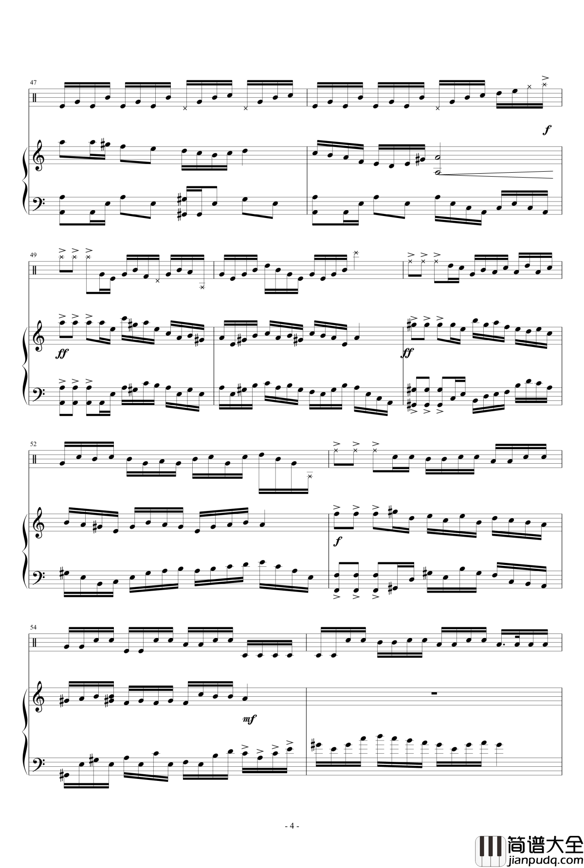 burden钢琴谱_狂音