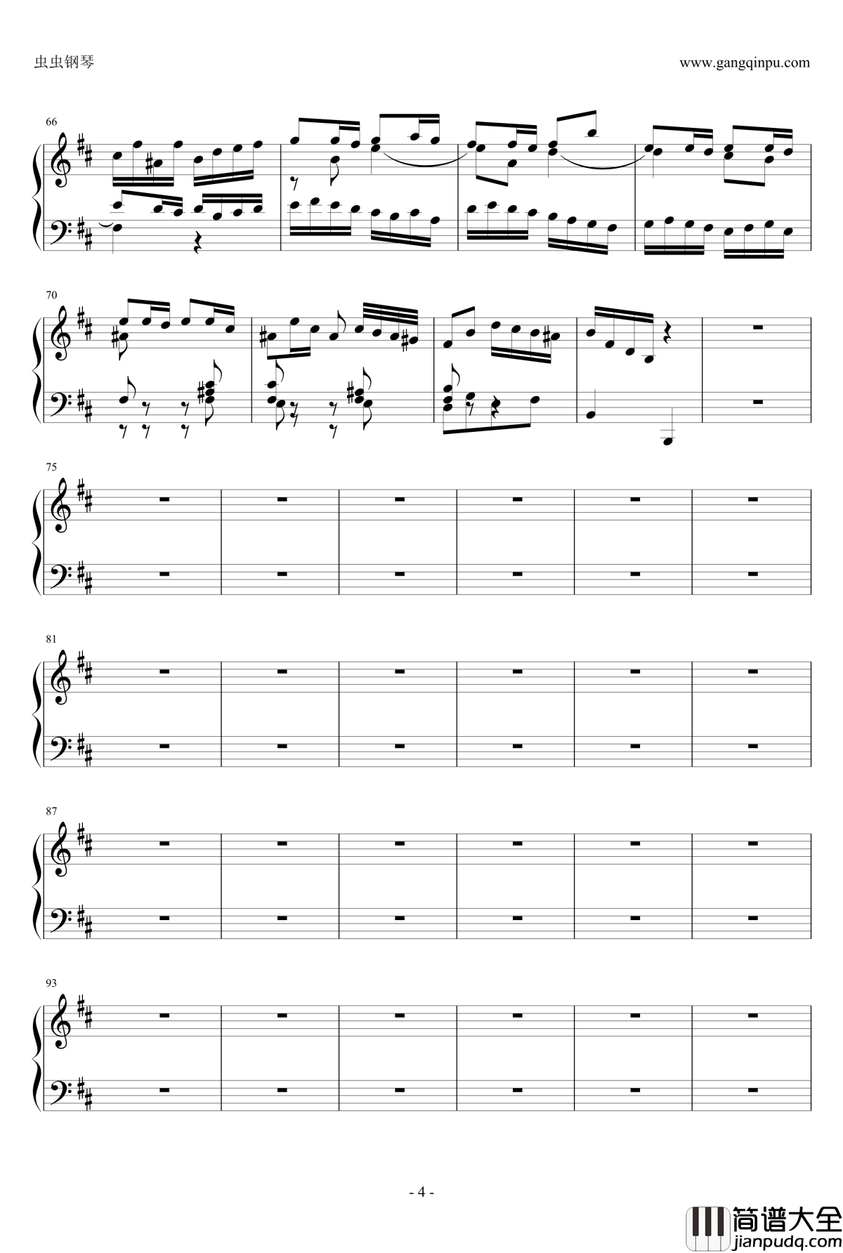 BWV831ECHO钢琴谱_雅克·奥芬巴赫