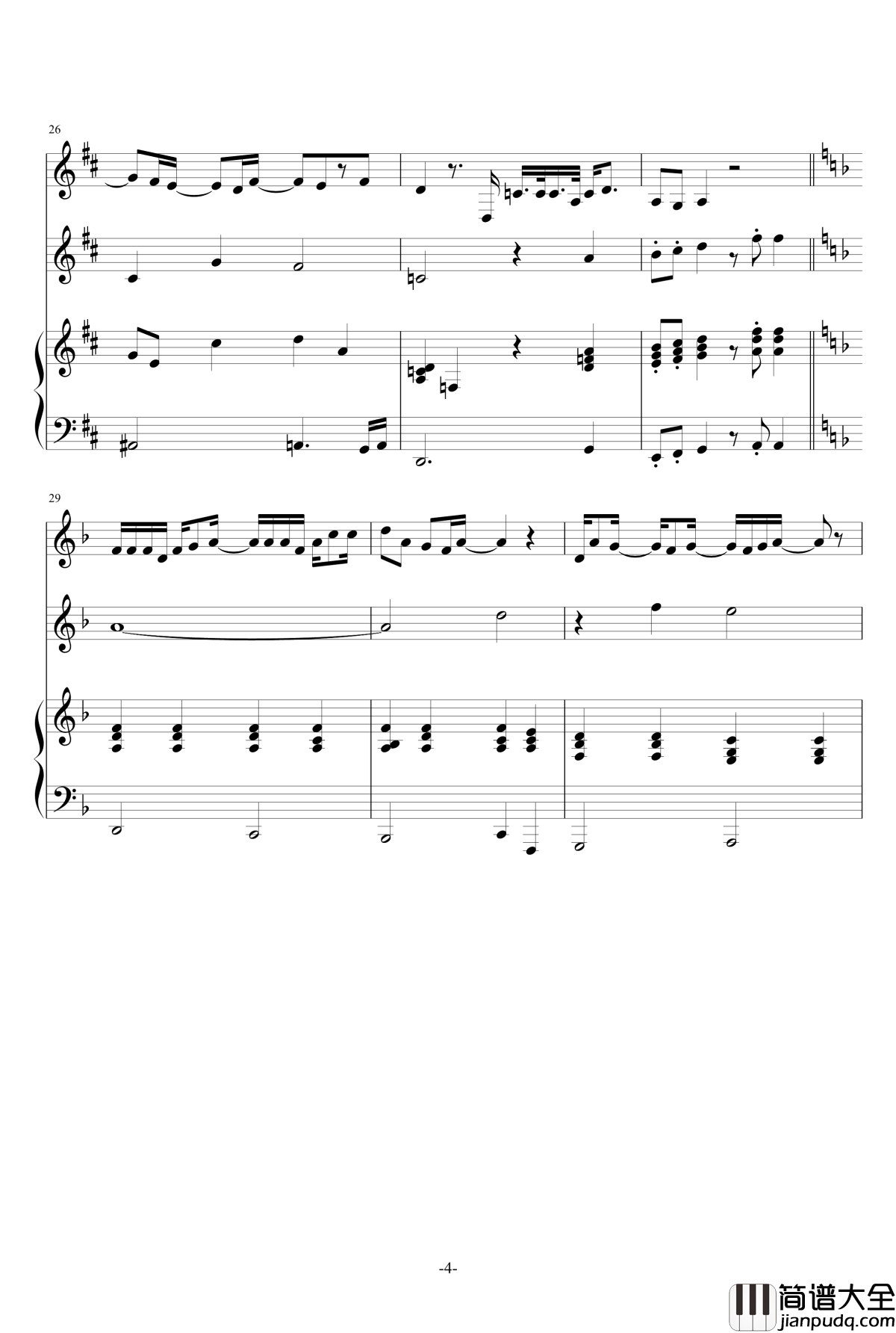 Lonely_Heart钢琴谱_动漫影视