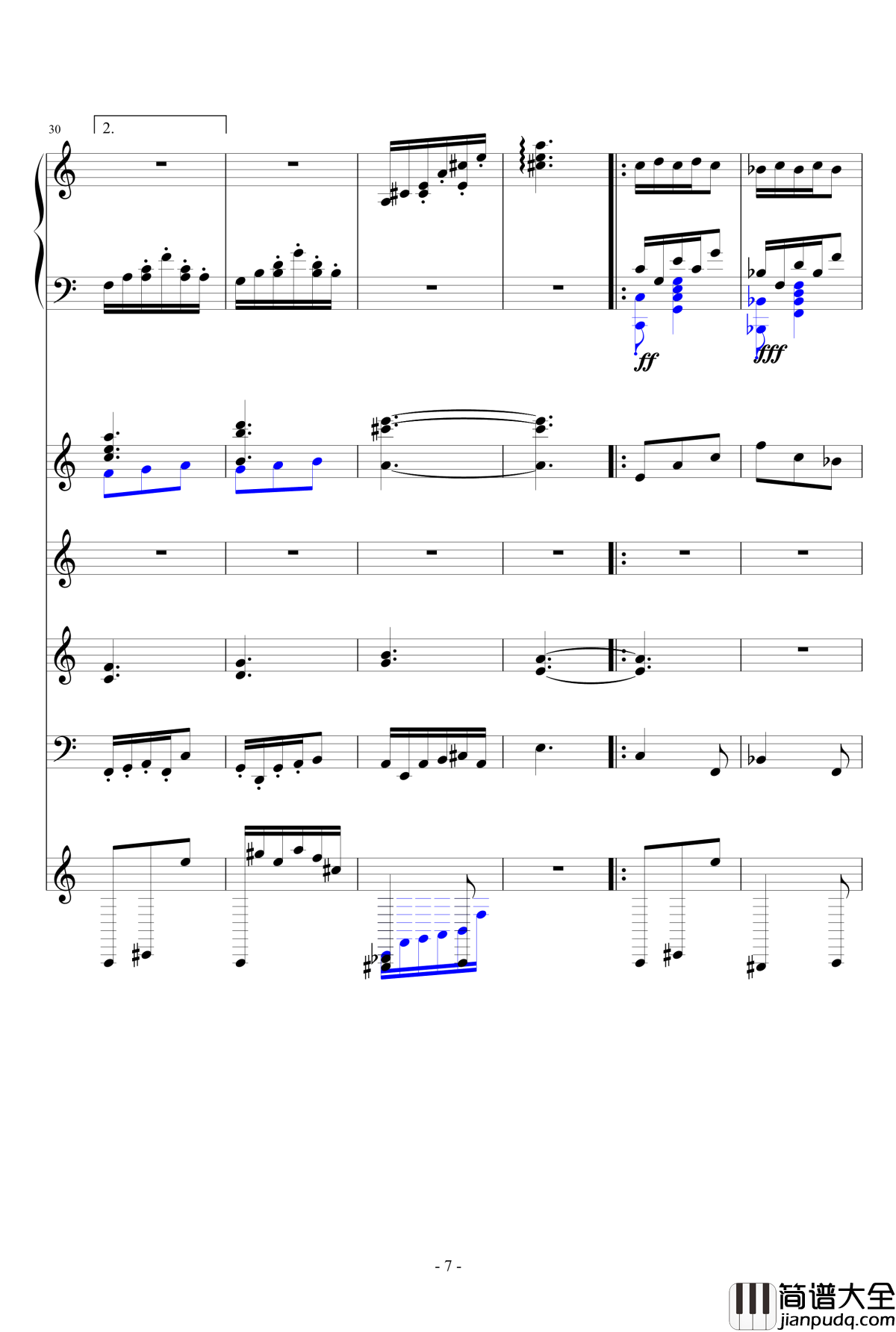 月之六重奏钢琴谱_改_airoad