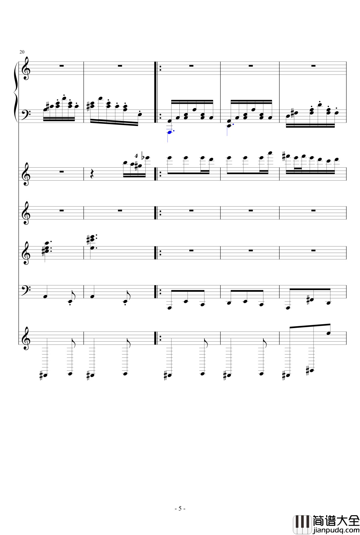 月之六重奏钢琴谱_改_airoad