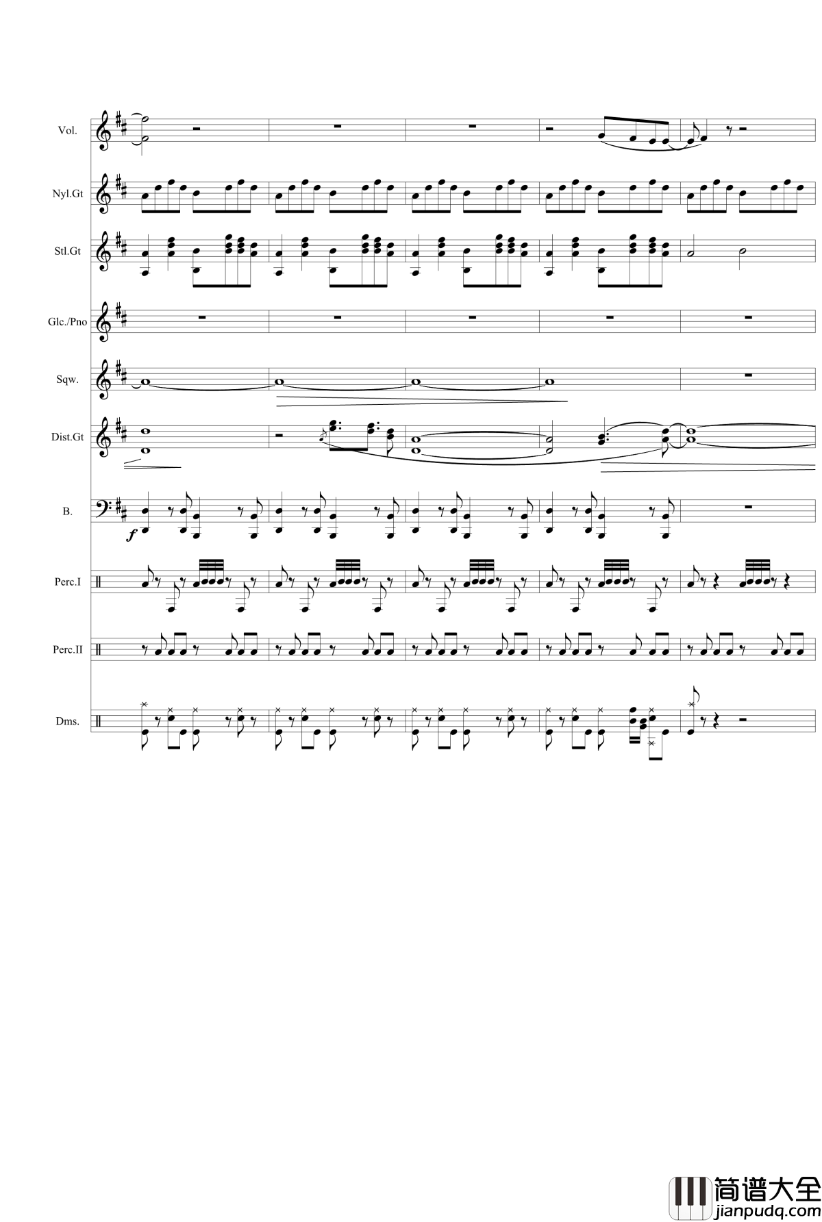 still_alive钢琴谱_总谱_E传送门结束曲_llen_McLain