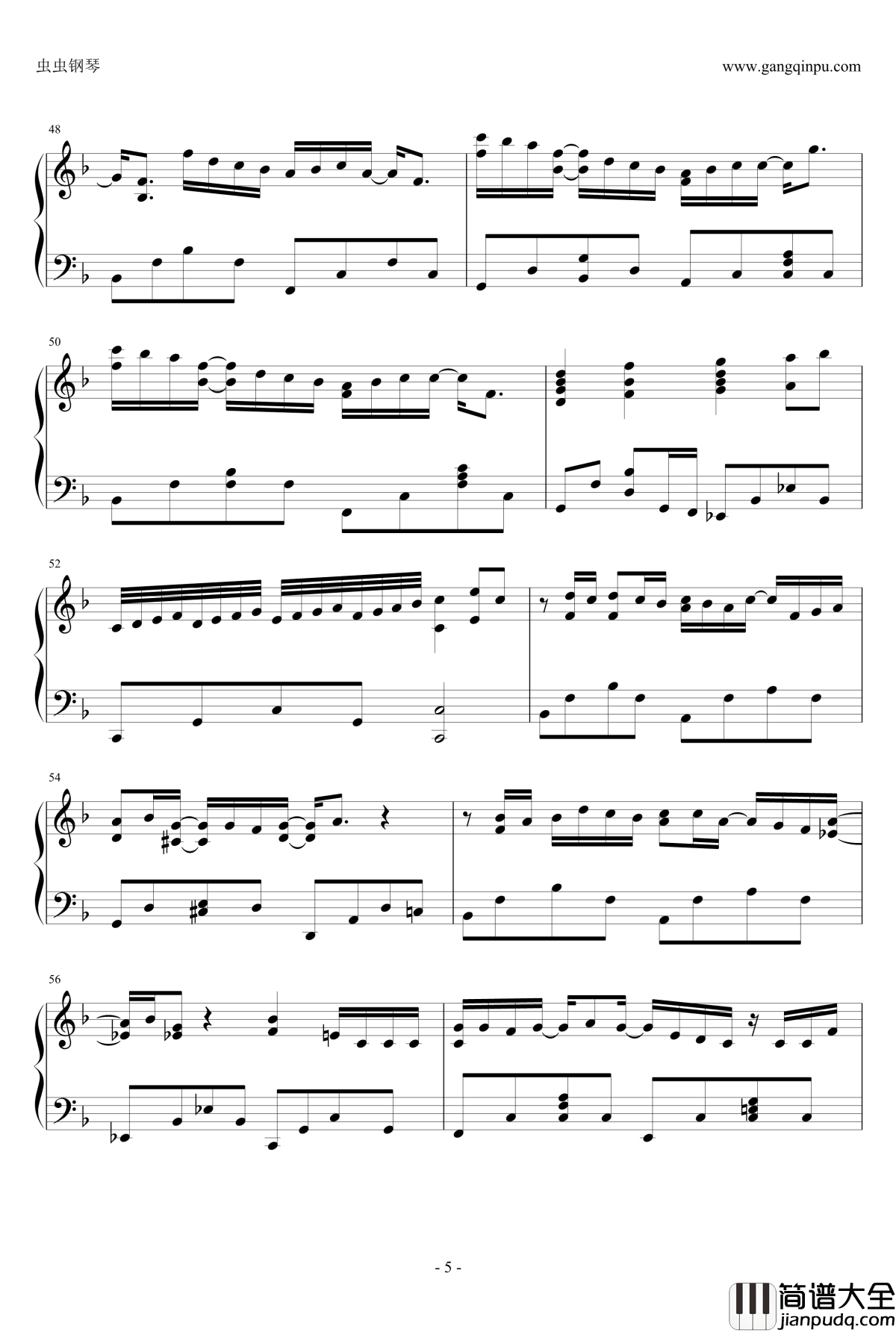 任我行钢琴谱_陈奕迅