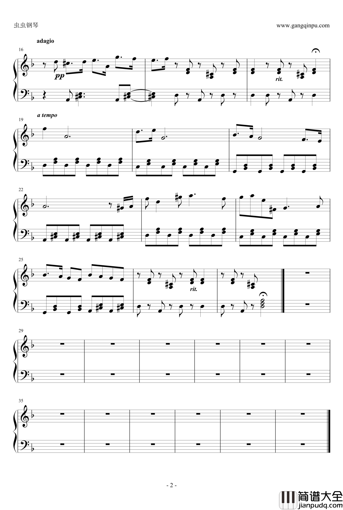 Les_Lucioles_en_re_Mineur钢琴谱_Chris_Garneau