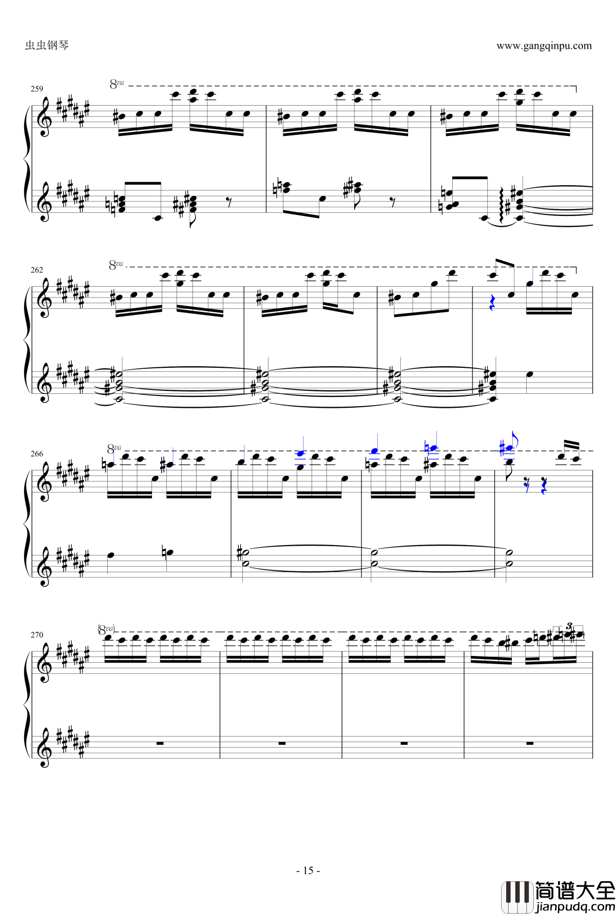 匈牙利狂想曲第二号钢琴谱_霍洛维茨版