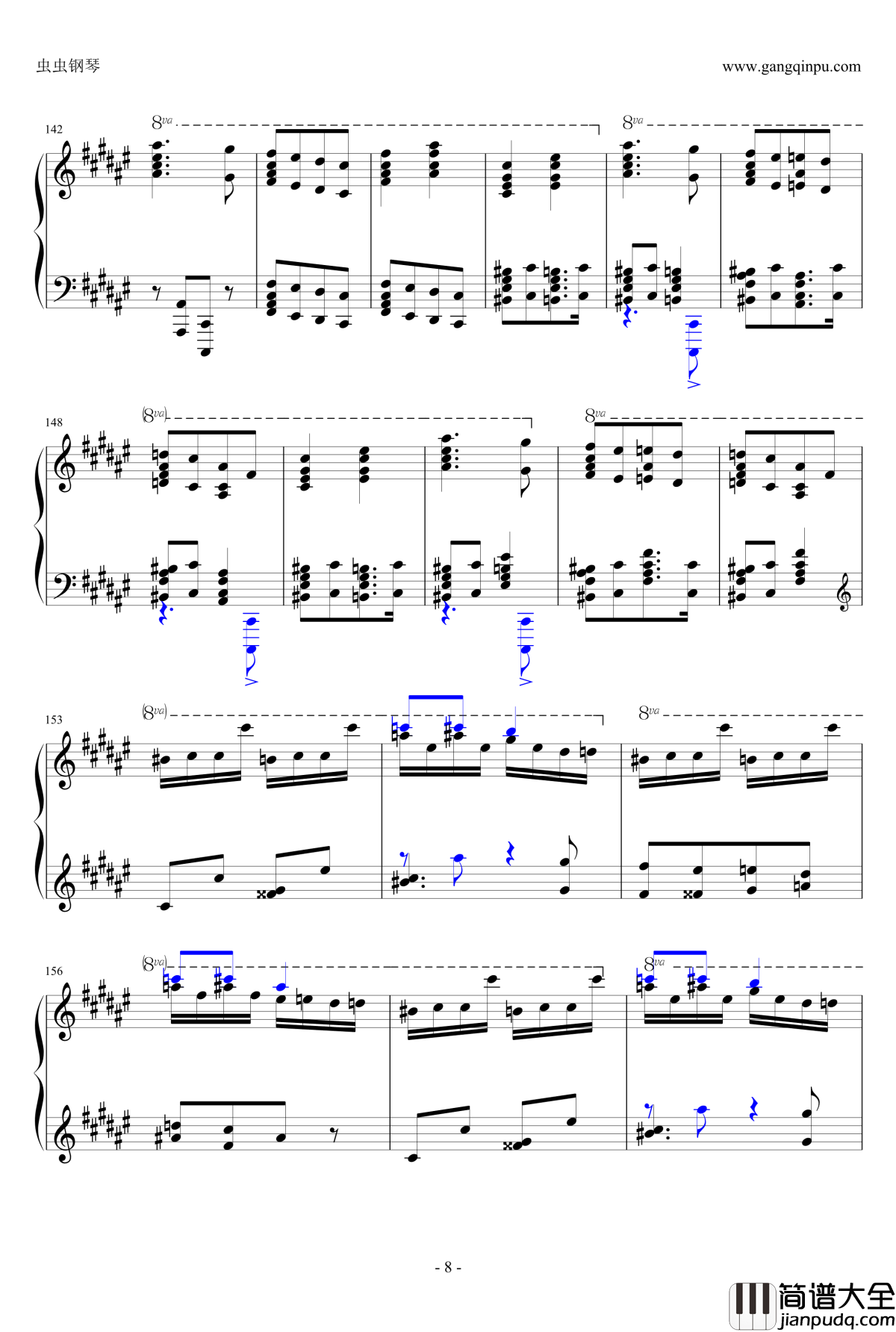 匈牙利狂想曲第二号钢琴谱_霍洛维茨版