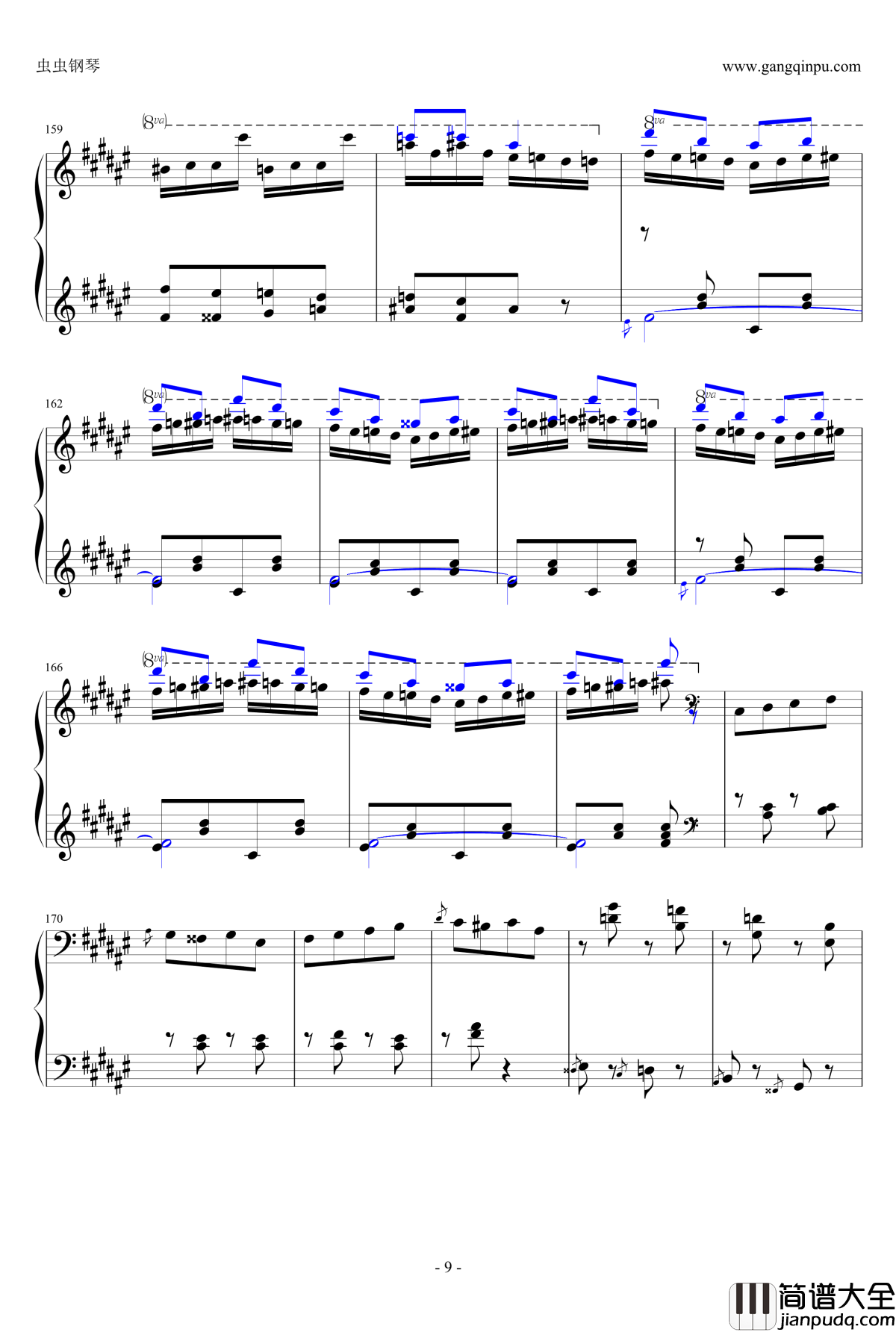 匈牙利狂想曲第二号钢琴谱_霍洛维茨版