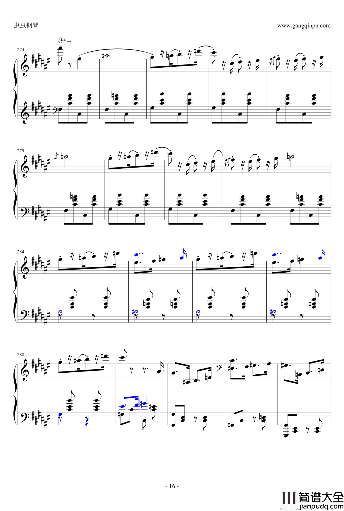 匈牙利狂想曲第二号钢琴谱_霍洛维茨版