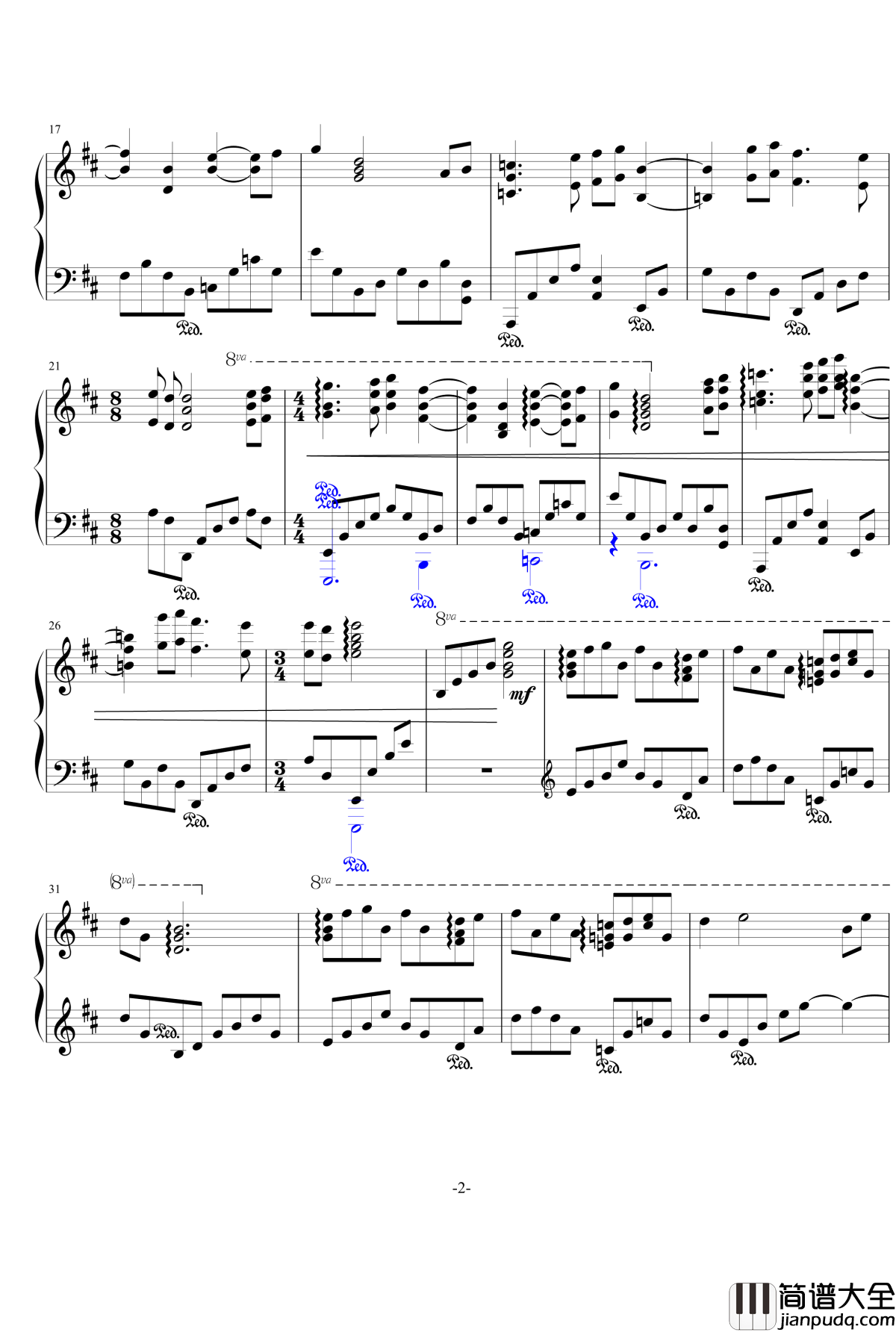 The_Only_Kin_Sky钢琴谱_快乐小陆鹿