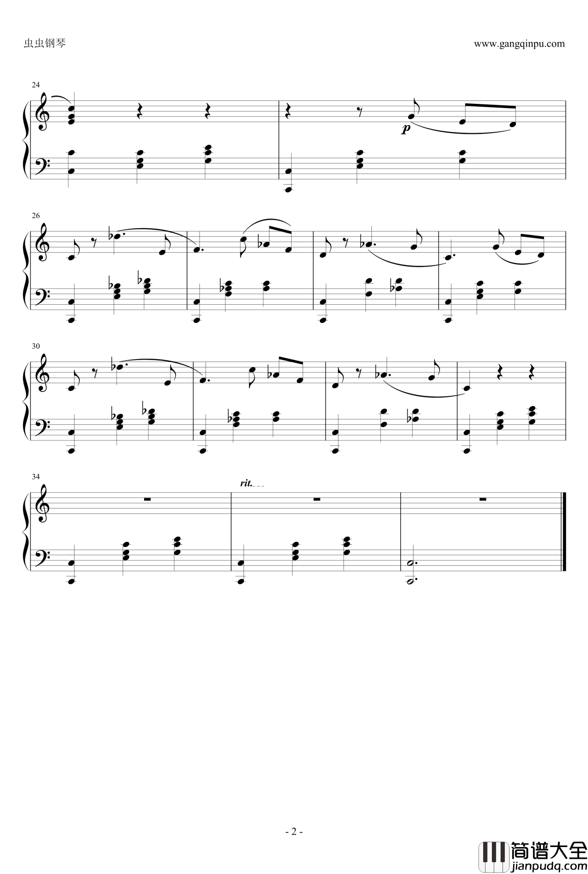 降B小调第一钢琴协奏曲钢琴谱_柴科夫斯基_Peter_Ilyich_Tchaikovsky