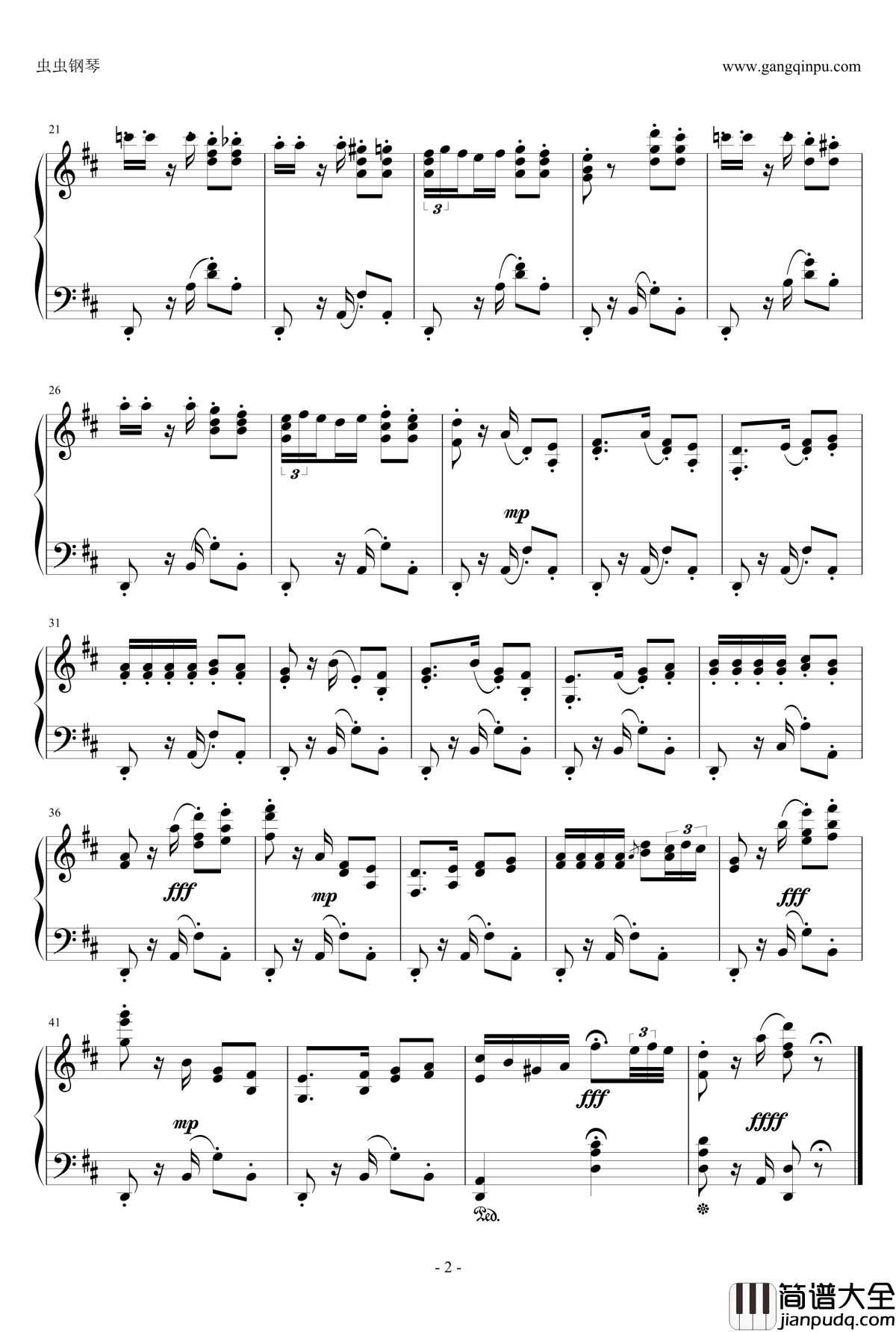 卡门钢琴谱_钢琴合奏版_比才_Bizet