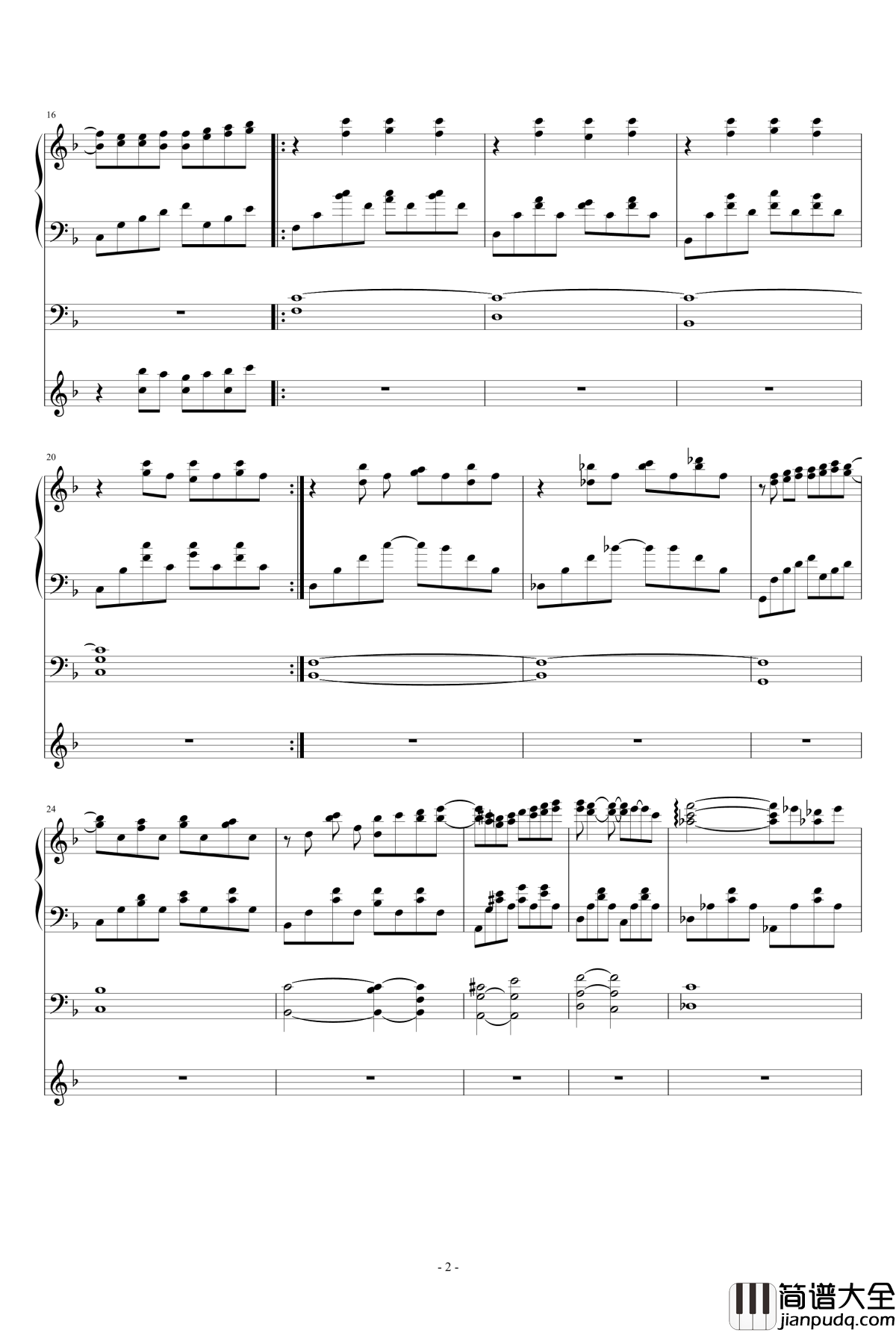 落叶的舞步钢琴谱_江畔新绿