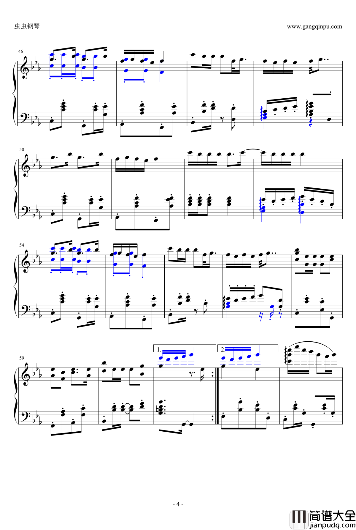 睫毛弯弯钢琴谱_钢琴改编正式版_曹格