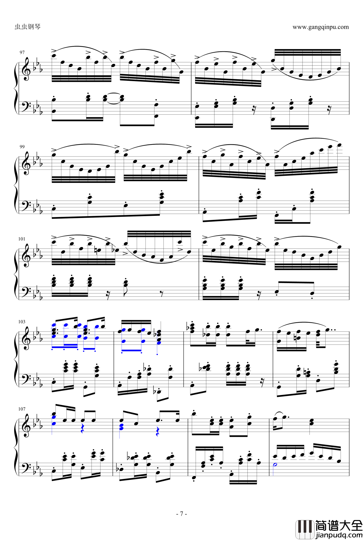 睫毛弯弯钢琴谱_钢琴改编正式版_曹格