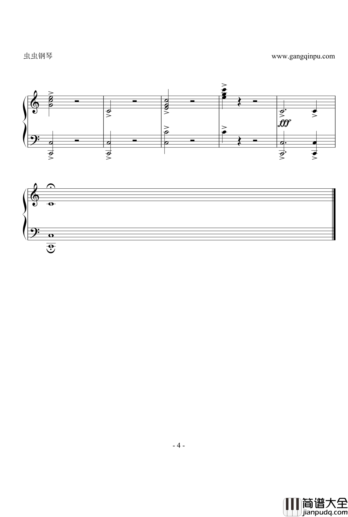 1812序曲钢琴谱_柴科夫斯基_Peter_Ilyich_Tchaikovsky