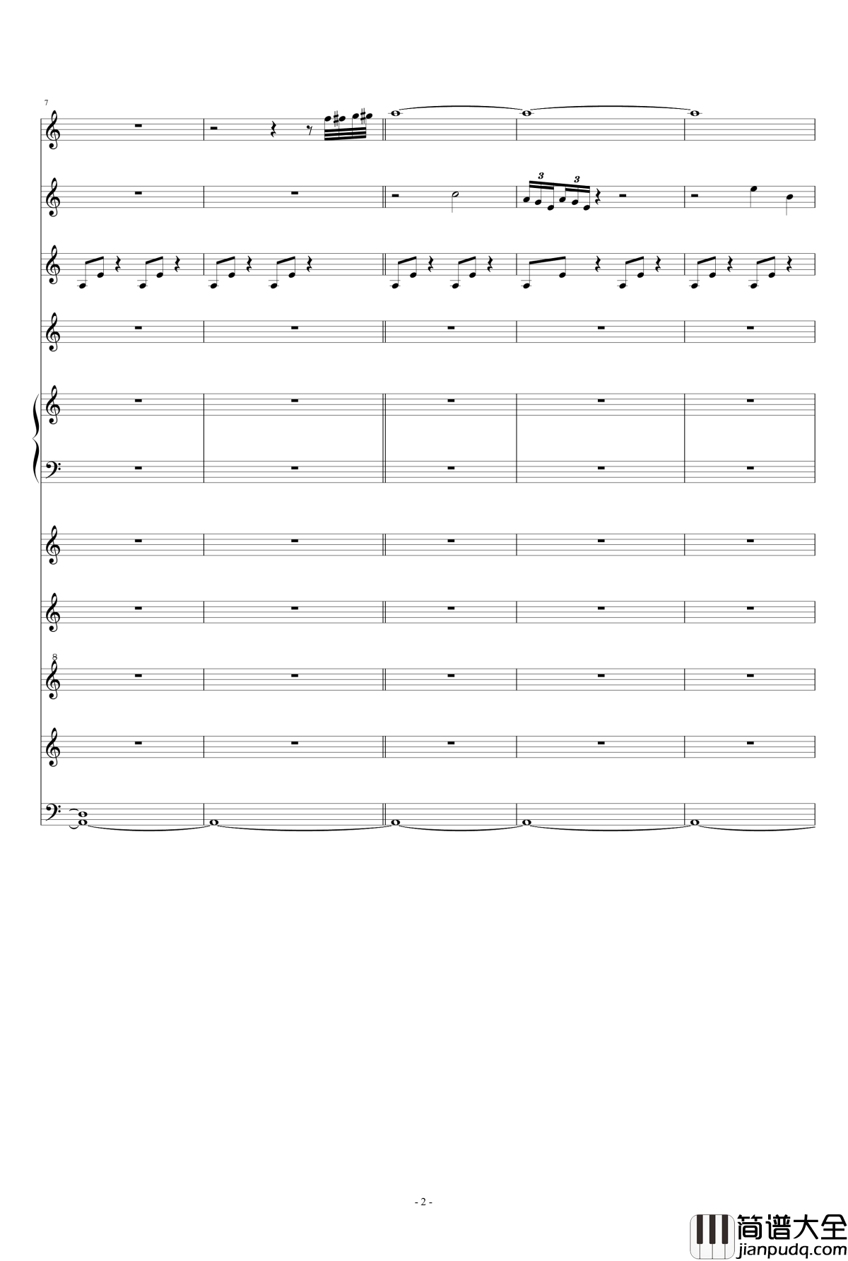 梦里山风钢琴谱_李方略