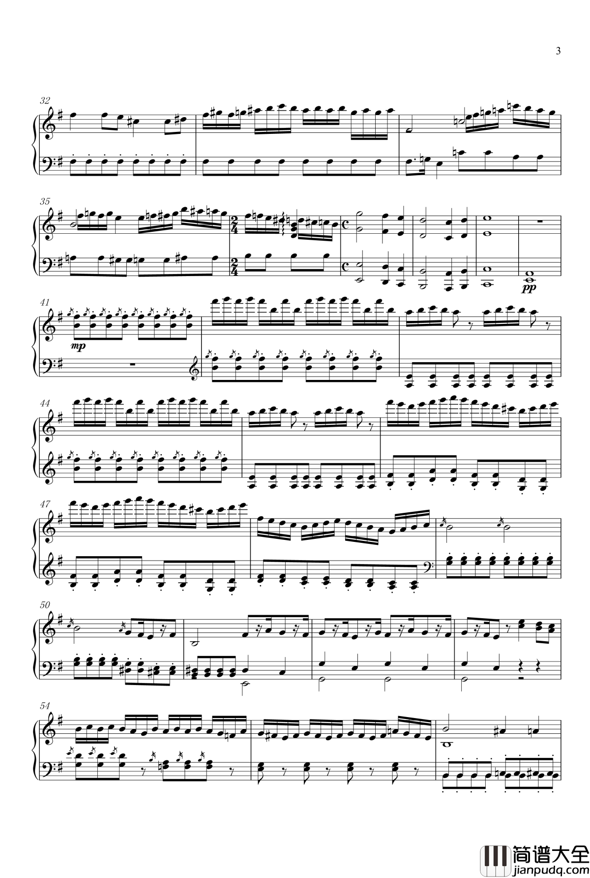 马勒第四交响曲第四乐章钢琴谱_钢琴独奏_古斯塔夫马勒