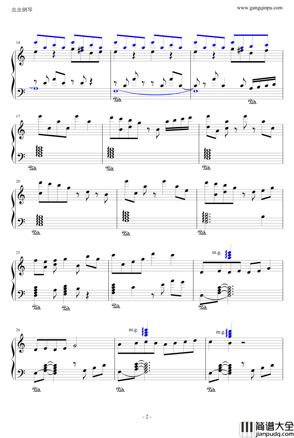 后悔之路钢琴谱_冰之神殿_冒险岛