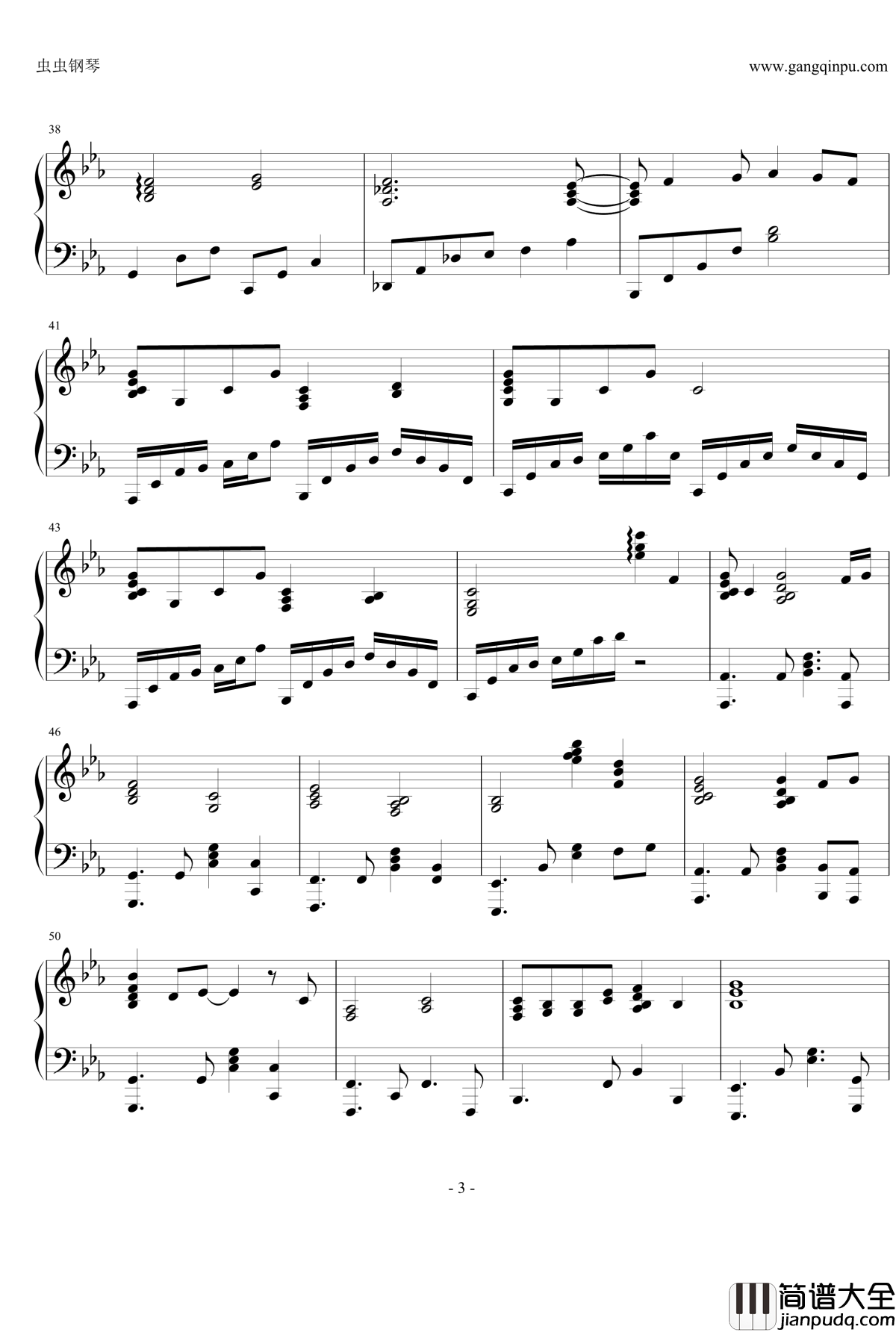 最幸福的事钢琴谱_即兴伴奏改编版_钟嘉欣