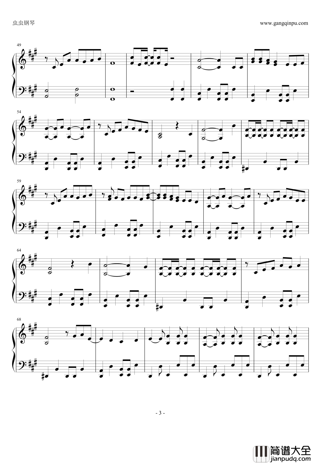 LOST_CHILD钢琴谱_迷你裙宇宙海贼