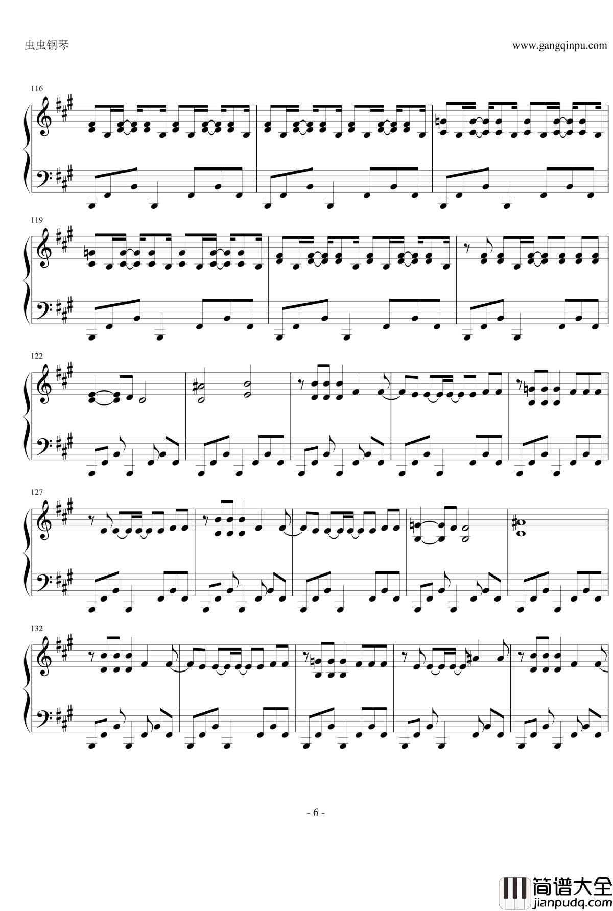 LOST_CHILD钢琴谱_迷你裙宇宙海贼