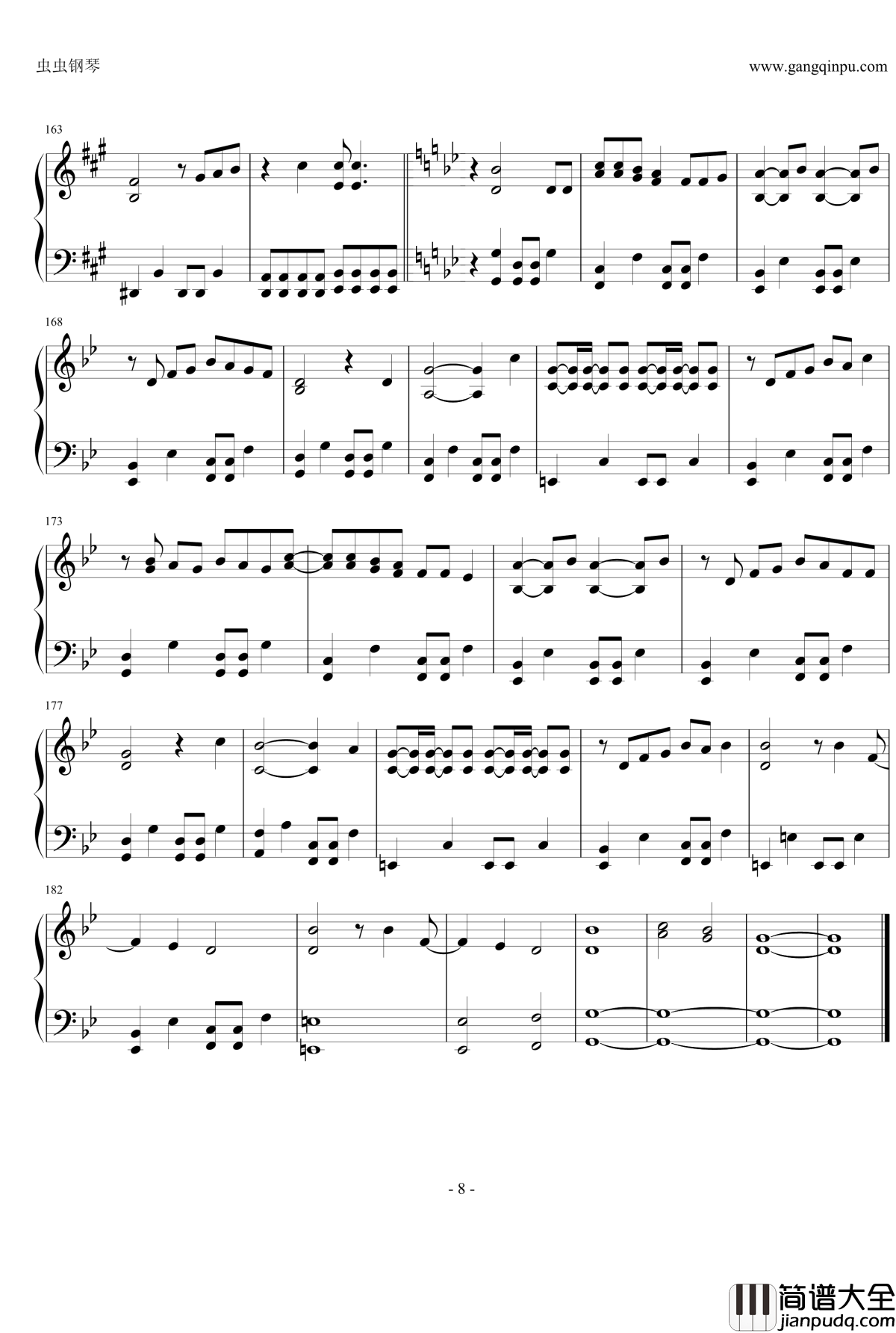 LOST_CHILD钢琴谱_迷你裙宇宙海贼