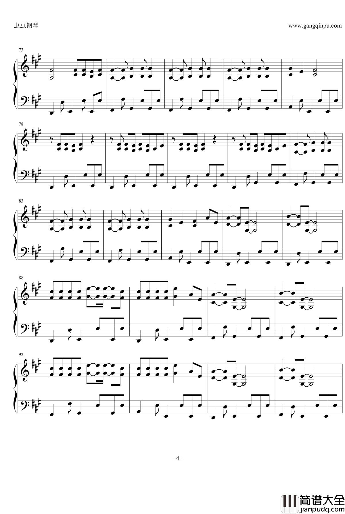 LOST_CHILD钢琴谱_迷你裙宇宙海贼