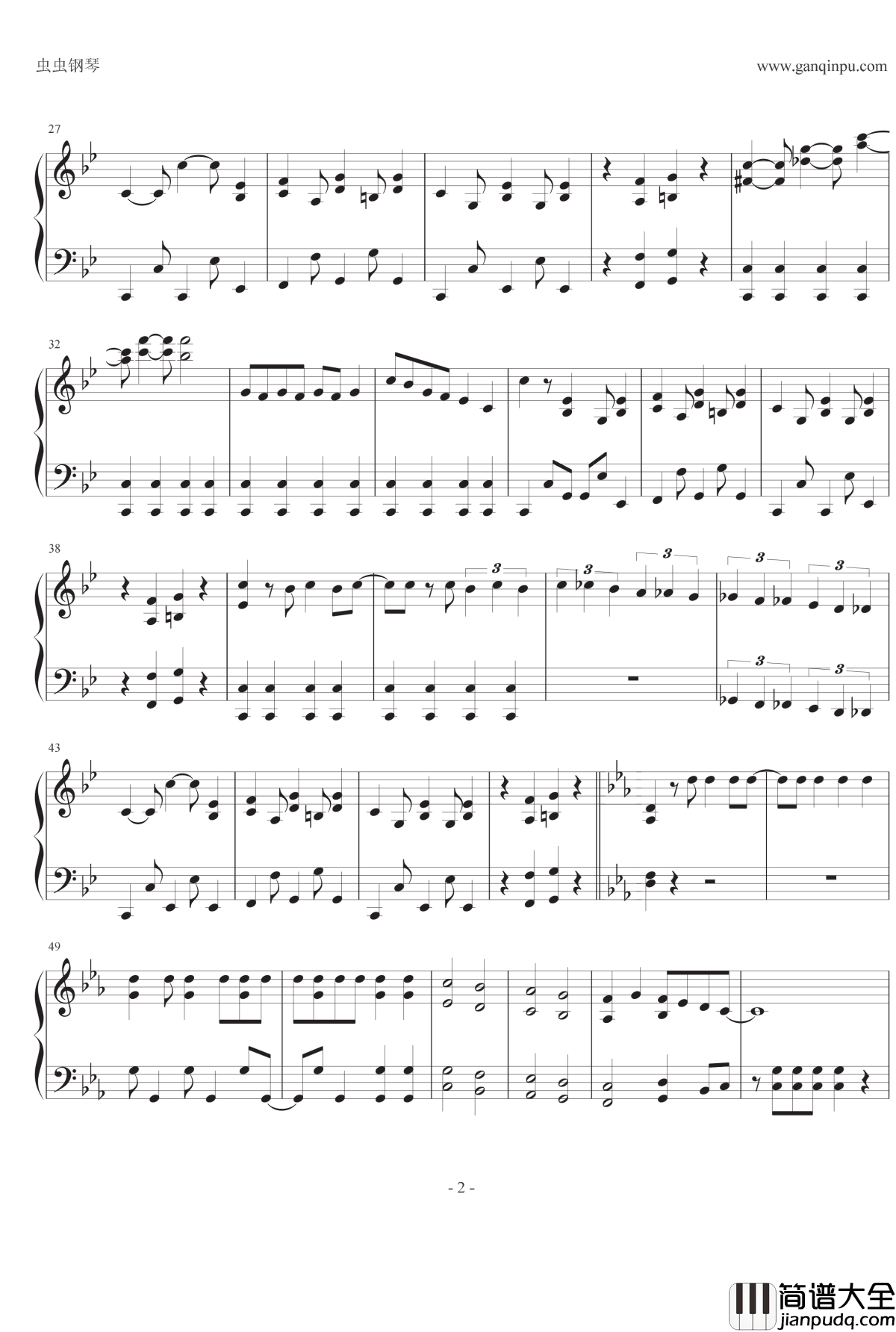 Z伝説終わりなき革命钢琴谱_桃色幸运草Z