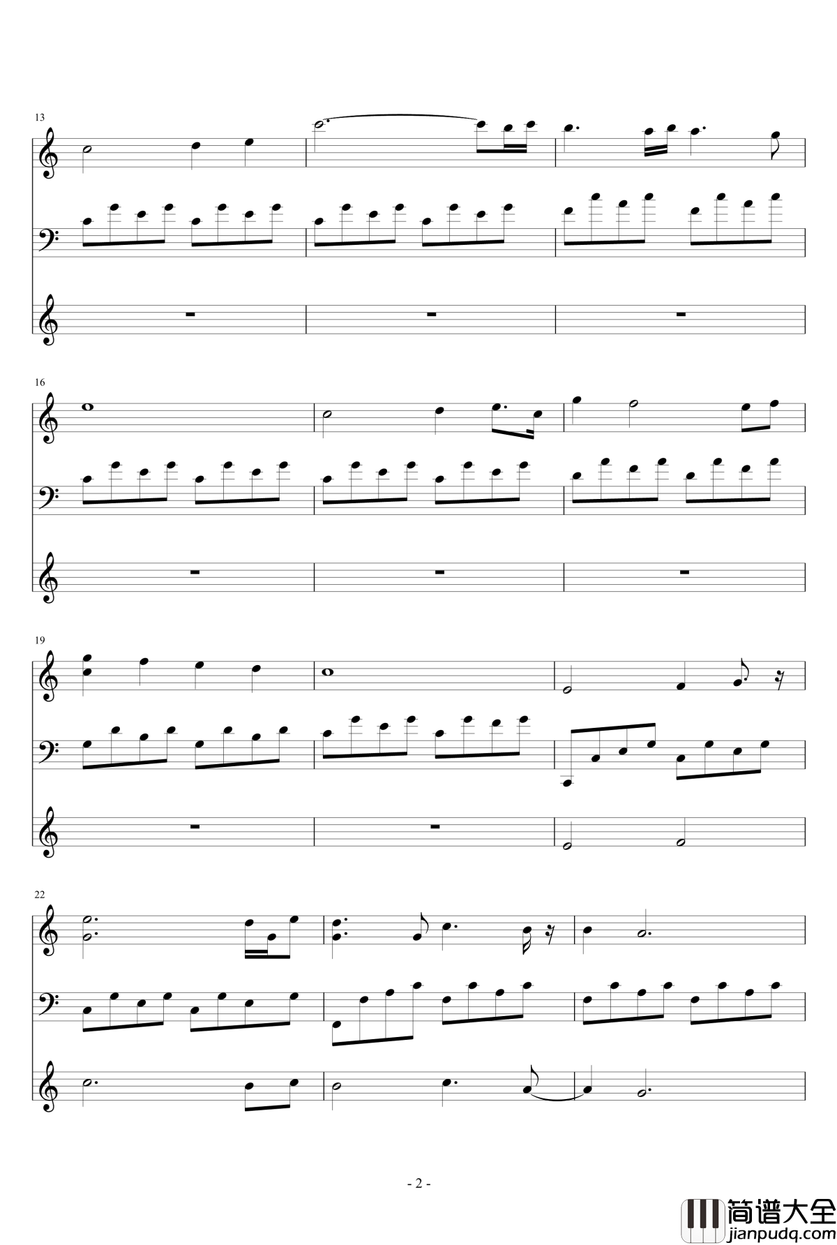 滑滑梯钢琴谱_小室_教父