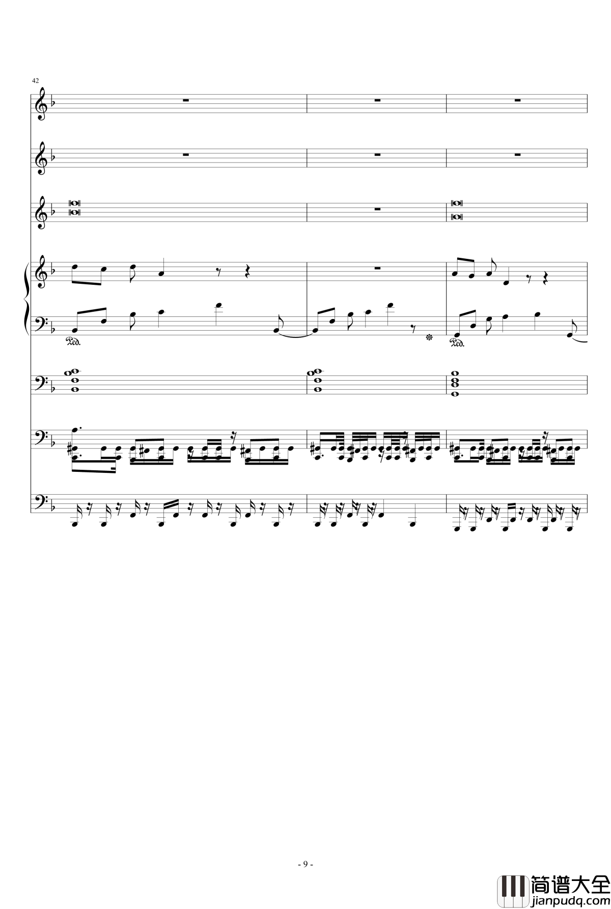 单相思钢琴谱_ellocz