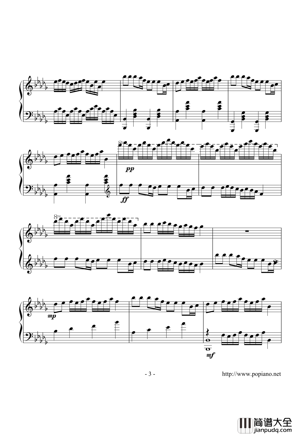 花雨钢琴谱_嗯嗯啊啊